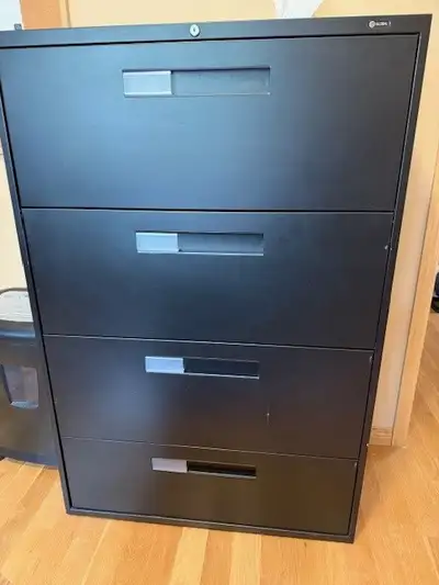 Filing Cabinet, 4 Drawer Lateral , Legal or Letter Configuration, View more