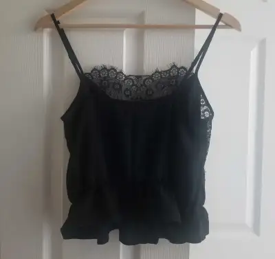 BRAND NEW, never worn size Small Retails for $35.95 plus tax •Lace trim on v-neck and sides •Adjusta...
