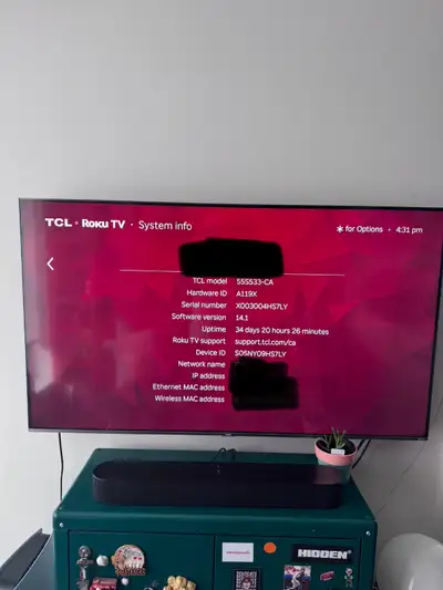 TCL 55" Class 5-Series 4K QLED Dolby Vision HDR, View more