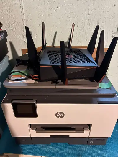 Asus Gaming Router/Printer Scanner Bundle Read Full Description, View more