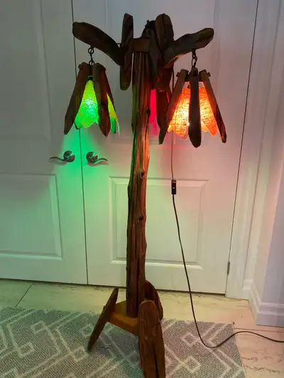 Antique Driftwood Lamp, View more