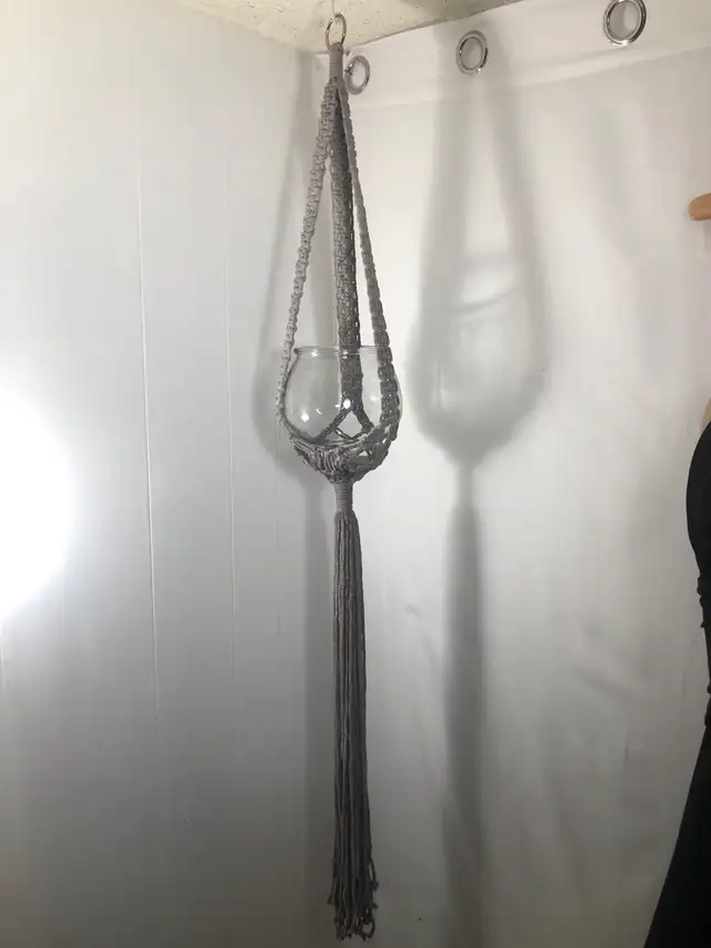 Macrame Plant Hangers. Brand New. Holds up to 10” pot. 
