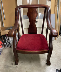 Mahogany Victorian Palor Chair circa 1910
