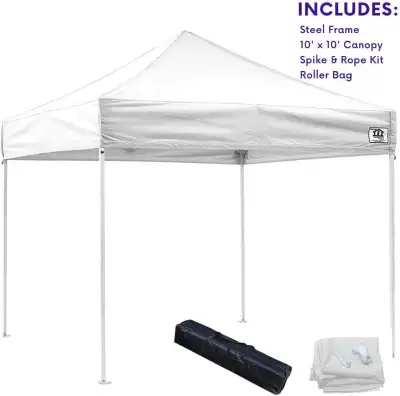 3 NEW 10x10 WHITE Impact Outdoor Canopies Pop Up Tent Canopy, View more
