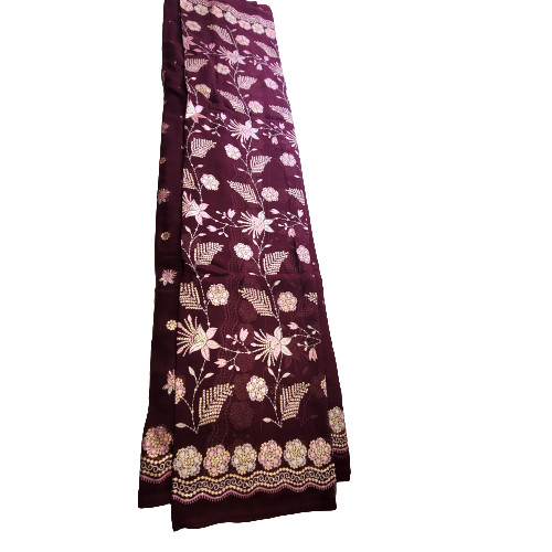 Maroon Saree Sequin Floral Pre Stitched READY TO WEAR Saree NEW in Women's - Dresses & Skirts in St. Catharines - Image 3