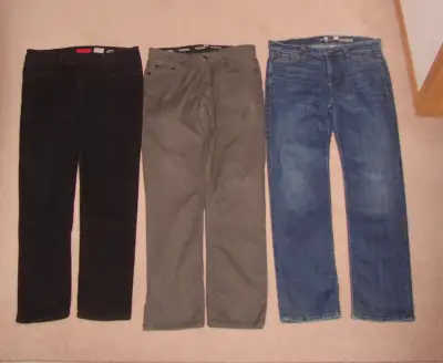 Jeans - sz 34 (7 of all Mankind, MEXX, K. Cole), Shirts - sz L, View more