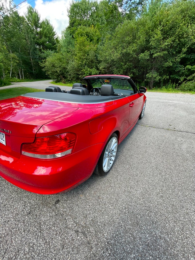 I128 BMW 2010 DÉCAPOTABLE ROUGE MANUELLE 6 VITESSES — photo 2