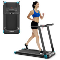 Folding Electric Treadmill Compact Walking Running Machine w/APP