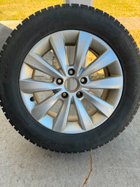 Volkswagen Alloy Rims with Winter Tires