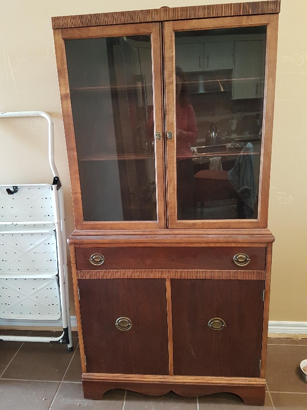 Buffet Hutch China Solid Wood Vintage Hutches & Display