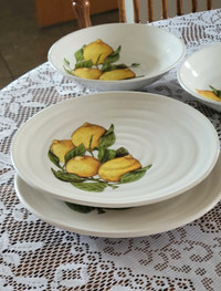Italian Ceramic Plates and Ceramic Bowls Lemons