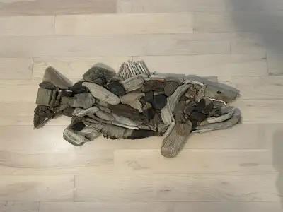 New driftwood salmon. Unique gift, View more