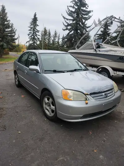2001 civic 1.7L with a 5 speed manual transmission. Engine was freshly rebuilt and a new clutch was...