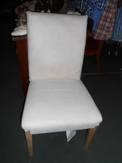 Padded chair that needs to be upholstered, View more