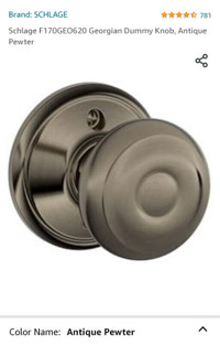 Dummy Door Knob/Handle