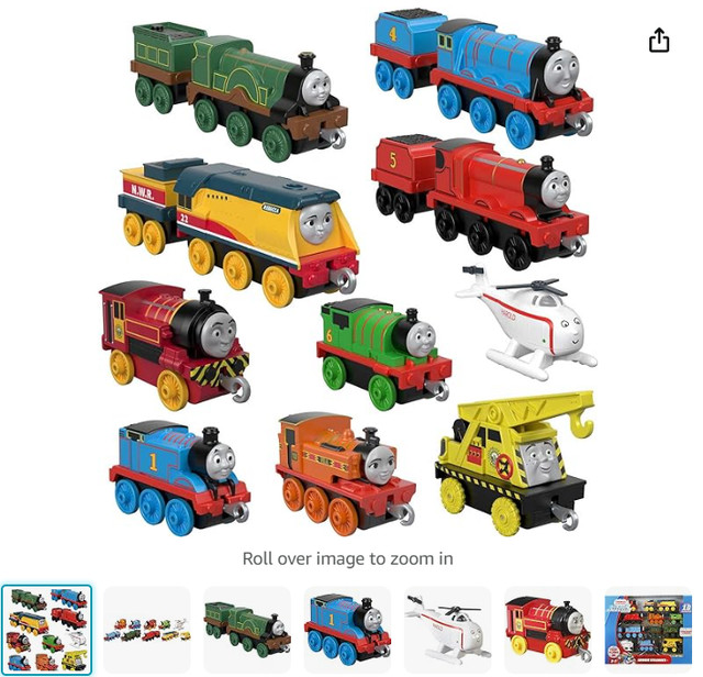Thomas & Friends 10-Pack of Die-Cast Metal Push-Along Trains in Toys & Games in City of Toronto