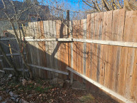 Free  wooden fence