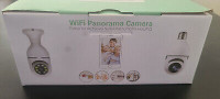 2Pack Light Bulb Camera, 360° Pan/Tilt Panoramic Security Camera