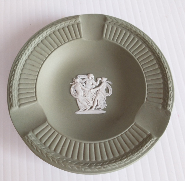 Wedgwood Celadon jasperware ashtray in Arts & Collectibles in Ottawa