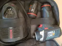 BOSCH IMPACT DRIVER. WITH 2 BATTERIES AND CHARGER