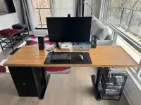 Standing desk and drawer