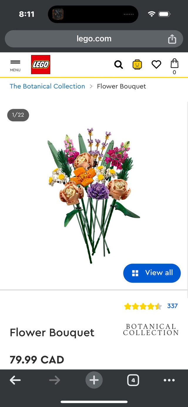 LEGO Botanical Collection: Flower Bouquet Set in Toys & Games in Edmonton - Image 3