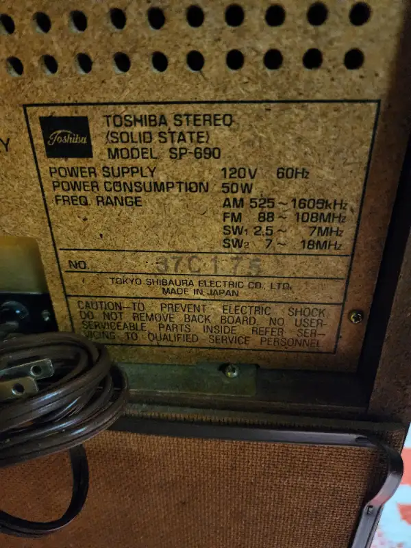 Vintage toshiba Stereo loudspeakers Record player AMP Boston con in Stereo Systems & Home Theatre in Oakville / Halton Region - Image 9