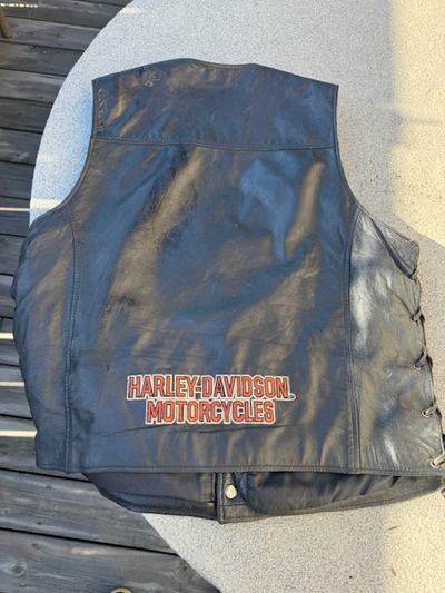 Harley Davidson Men's Leather Vest Size Large, View more