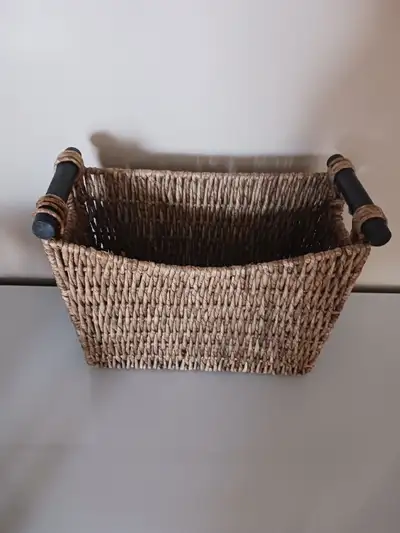 Wicker Basket With Handles. Great file folder, View more