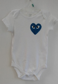 Handmade CdG Play infant onesie (3-6 months) - NEW