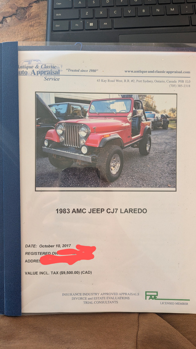 1983 Jeep CJ 7 in Cars & Trucks in Muskoka - Image 2