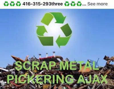 SCRAP METAL PICK UP PICKERING AJAX , View more
