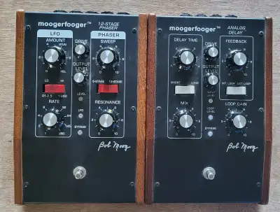 Moogerfooger delay and phaser pedals, View more