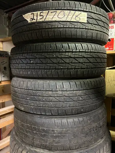 4 - 215-70-16 Firestone 2 - 6/32 2 - 7/32 $325 obo