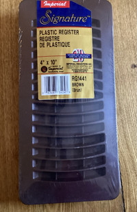19 NEW IMPERIAL SIGNATURE PLASTIC REGISTERS- $5.00 EACH OR 3 FOR