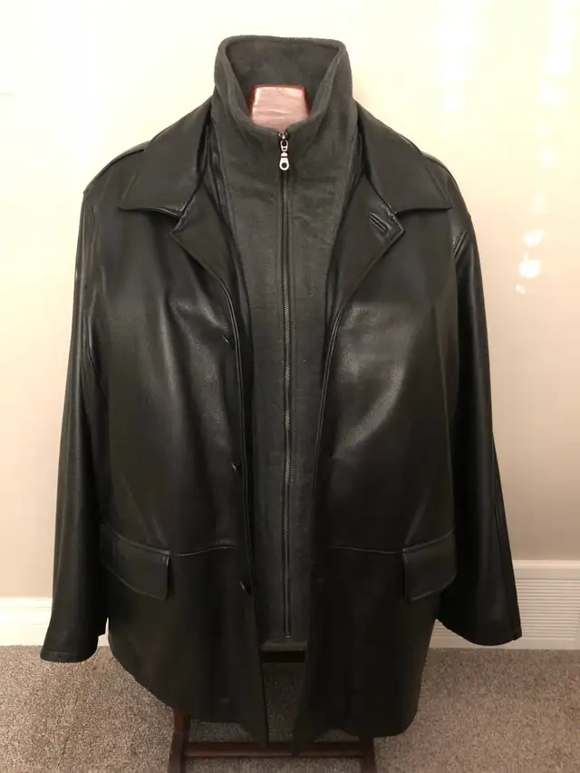 Men’s leather jacket, size 2XL in Men's in Calgary - Image 3
