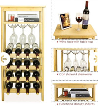 Wine rack with table top (New in box)