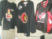 Sens black jersy$29 trade4   Nordiques jersy