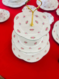Shelly Budrose three tier cake stand/ cake plate 