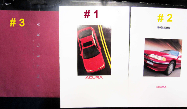 Vintage 1990 Integra & Legend 1995 Integra Sales Brochure in Arts & Collectibles in City of Toronto