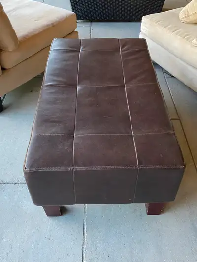 Ottoman - rectangular - brown, View more