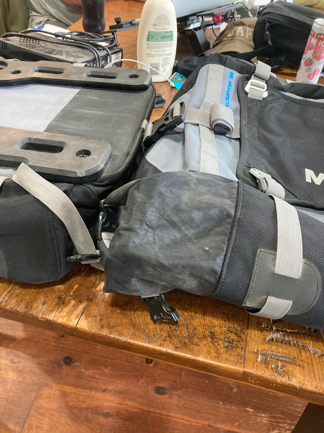 Mosko Moto dual 35L Panniers with mounting hardware - Motorbike in Road in Truro - Image 4