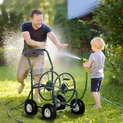 Garden Hose Reel Cart, Portable Hose Organizer with Hose Guide, View more