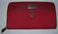 Women’s All-In-One Leather-Look Wallet DANIEL HECHTER NEW Red