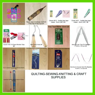 ❤️  QUILTING-SEWING-KNITTING & CRAFT TOOLS & NEEDLES  ❤️, View more