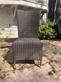 Outdoor rattan chairs