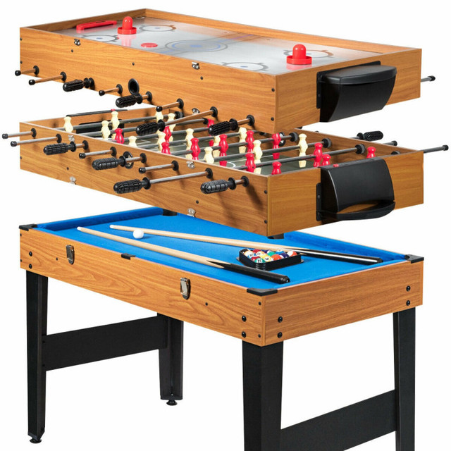 48 Inch 3-In-1 Multi Combo Game Table with Soccer for Game Rooms in Toys & Games in Kitchener / Waterloo