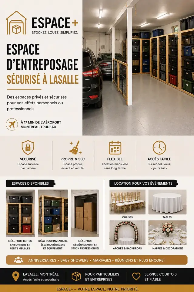 Secure Storage & Event Equipment Rental