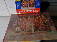 Detroit Red Wings 1954 championship hockey look puzzle with box.
