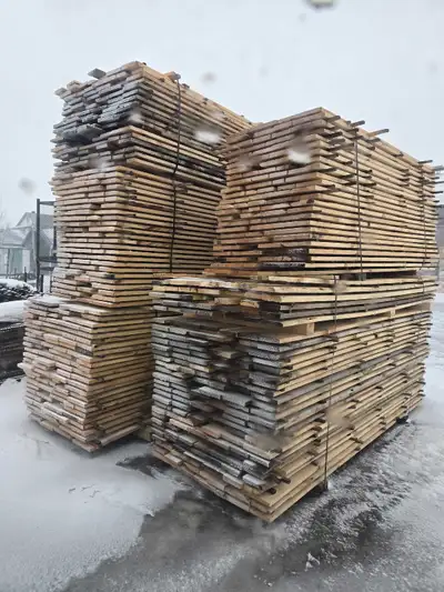 Priced to sell. White pine lumber. 1×6 1×8 1×10 Mostly 1×6 & 1×8 All lower grade pine. 85 cents a sq...